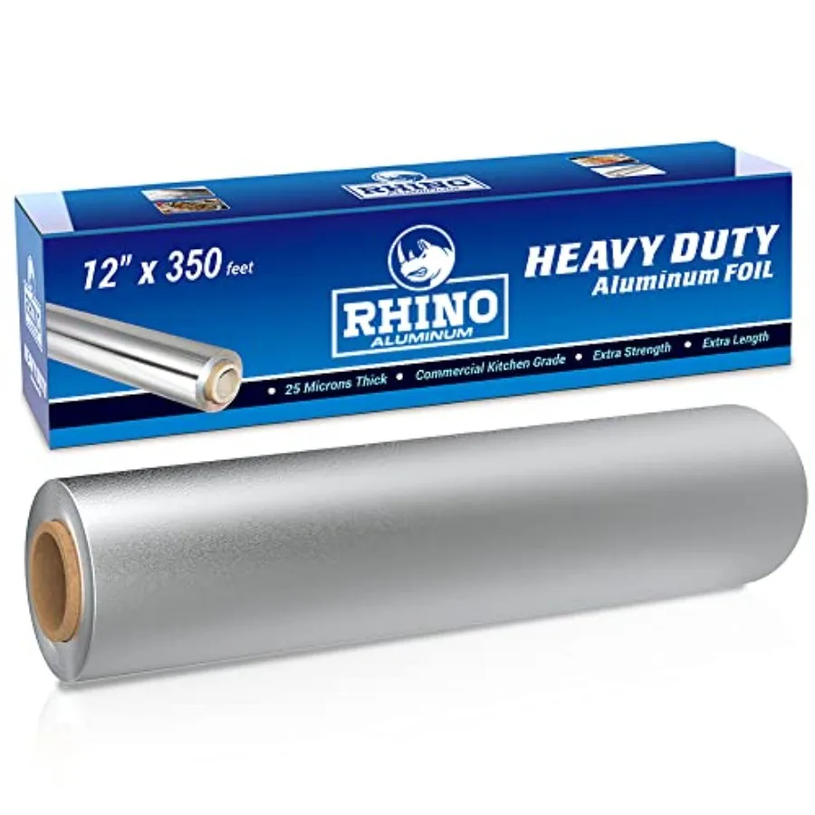 Heavy Duty Aluminum Foil - 12 x 350 sf Long Roll 25 Microns Thick Foil Heavy Duty Commercial Grade and Extra Thick Strong Enoug
Heavy Duty Aluminum Foil - 12 x 350 sf Long Roll 25 Microns Thick Foil Heavy Duty Commercial Grade and Extra Thick Strong Enoug