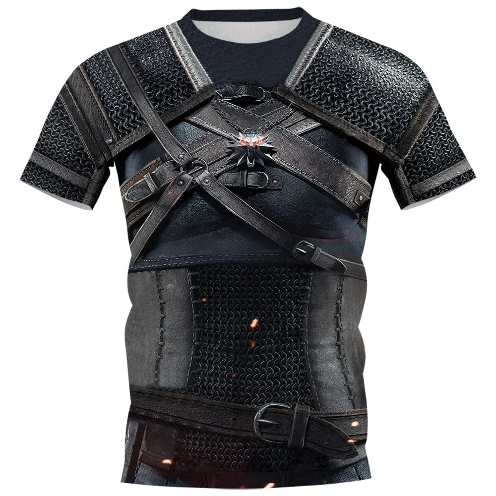 2023 Medieval Knight Armor Short Sleeve T Shirt Men's 3d Print Round Neck Casual Loose Men's Streetwear Clothes Tops
2023 Medieval Knight Armor Short Sleeve T Shirt Men's 3d Print Round Neck Casual Loose Men's Streetwear Clothes Tops