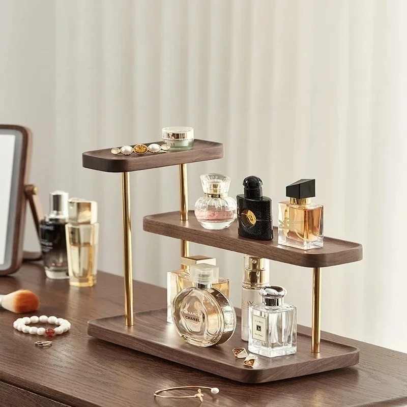 Wooden Perfume Stand, Creative Bedside Storage Shelf, Stainless Steel Tray Organizer, Decorative Desktop Display.
Wooden Perfume Stand, Creative Bedside Storage Shelf, Stainless Steel Tray Organizer, Decorative Desktop Display.