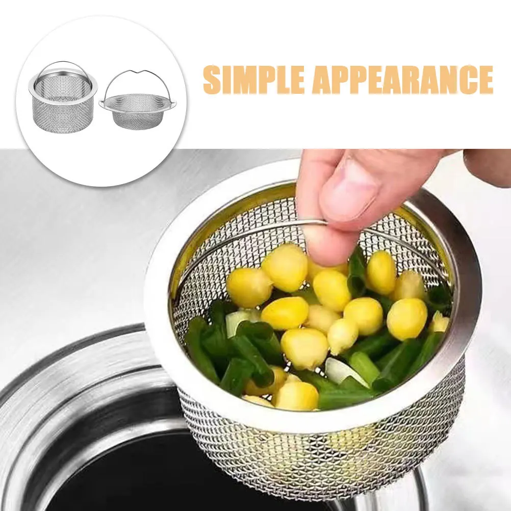 2 шт., сливной фильтр для кухонной раковины, металлическая корзина из нержавеющей стали, фильтр против засорения, ловушка для пищевых продуктов для волос для бытовой кухни
2 шт., сливной фильтр для кухонной раковины, металлическая корзина из нержавеющей стали, фильтр против засорения, ловушка для пищевых продуктов для волос для бытовой кухни