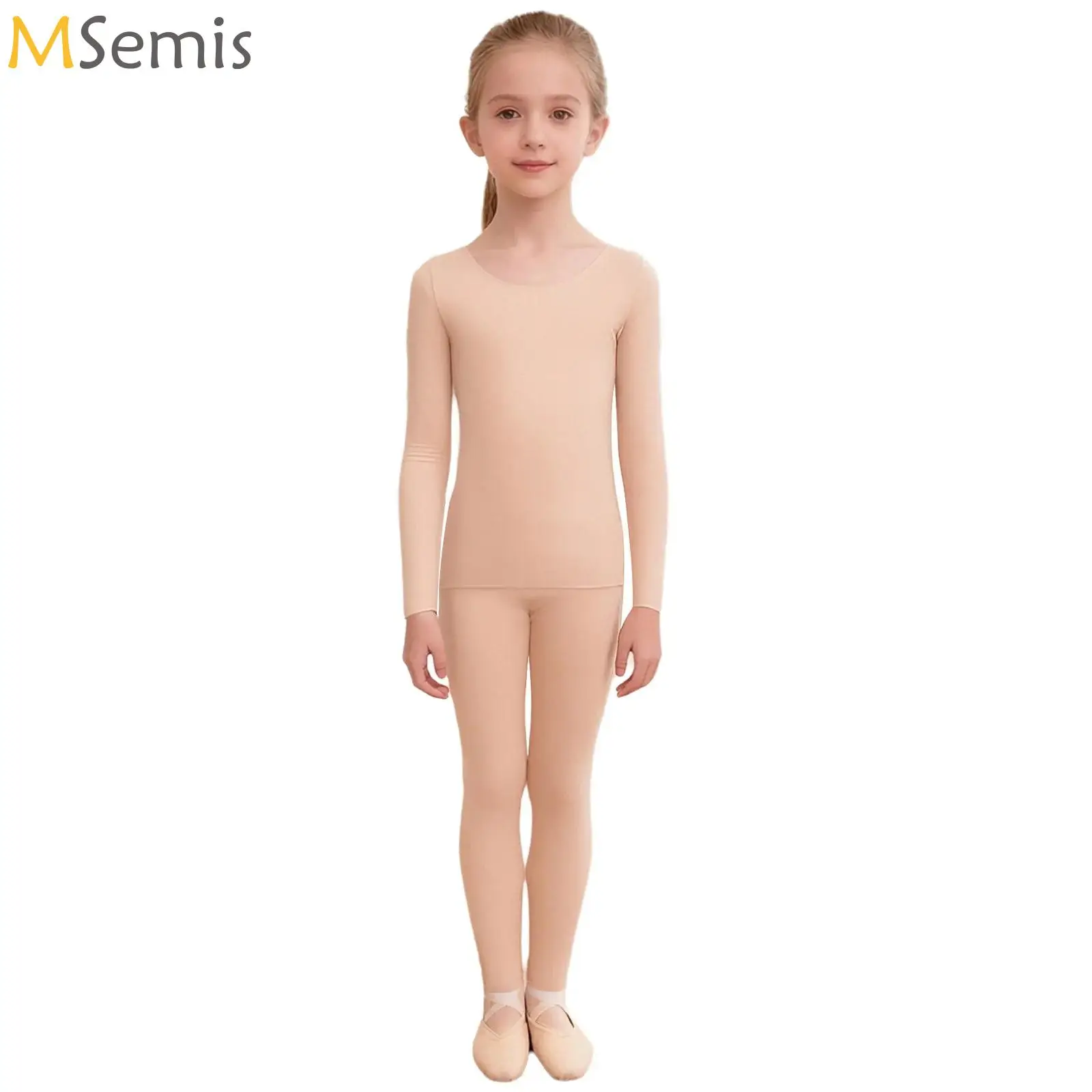 Girls Thermal Underwear Suits Nude Stretch Ballet Underwear Set Dance Tights Leotard for Winter Long Sleeve Top Stirrup Leggings
Girls Thermal Underwear Suits Nude Stretch Ballet Underwear Set Dance Tights Leotard for Winter Long Sleeve Top Stirrup Leggings