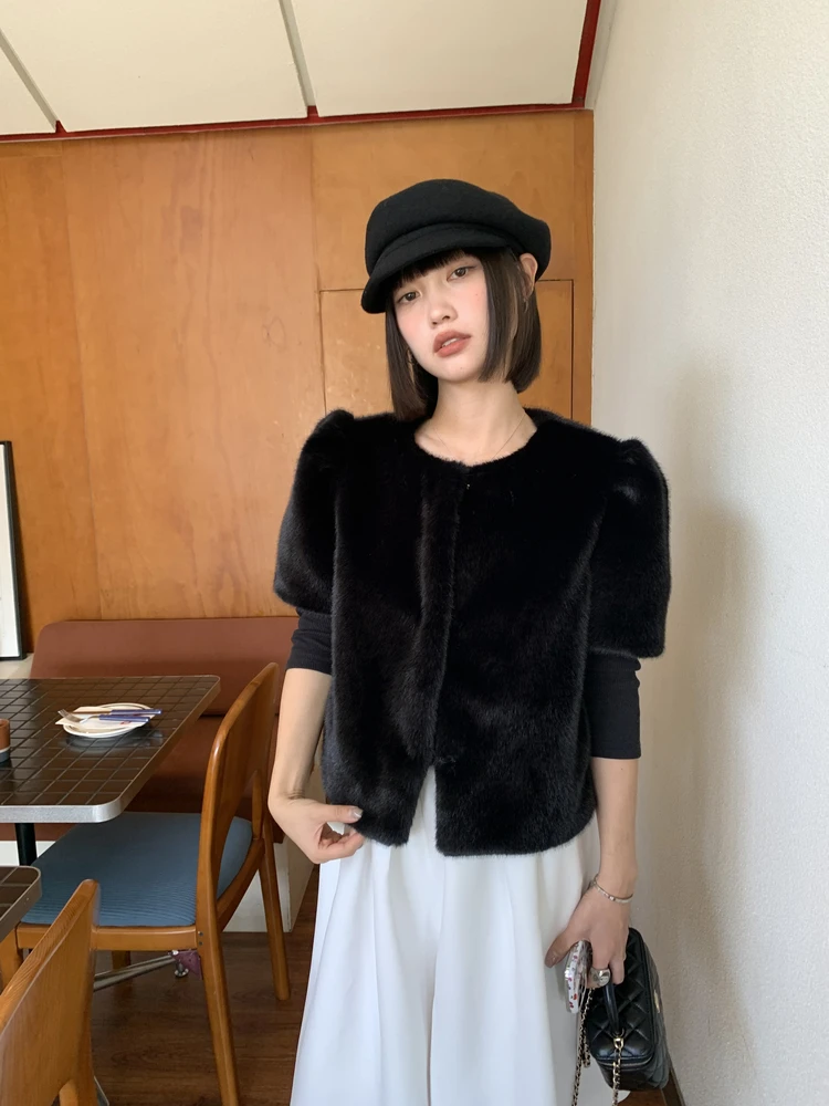 ort-Sved Faux Mink Fur Jaet Glossy Micro-Bubble Layering Eco-Friendly eepskin Women's Commute Sle Stand Fit
ort-Sved Faux Mink Fur Jaet Glossy Micro-Bubble Layering Eco-Friendly eepskin Women's Commute Sle Stand Fit