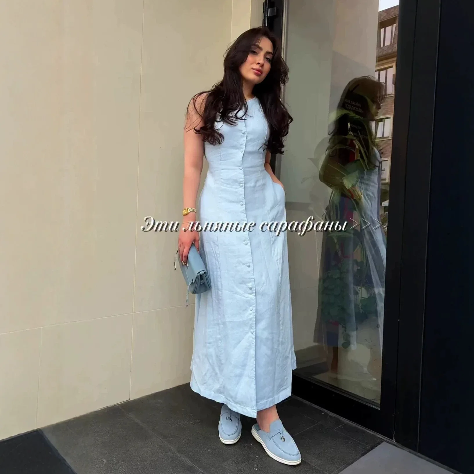 2026 New Womens Elegant Sleeveless Long Dress Slim Solid O Neck Single Breasted A Line Summer Beach Ladies Holiday Daily Wear
2026 New Womens Elegant Sleeveless Long Dress Slim Solid O Neck Single Breasted A Line Summer Beach Ladies Holiday Daily Wear