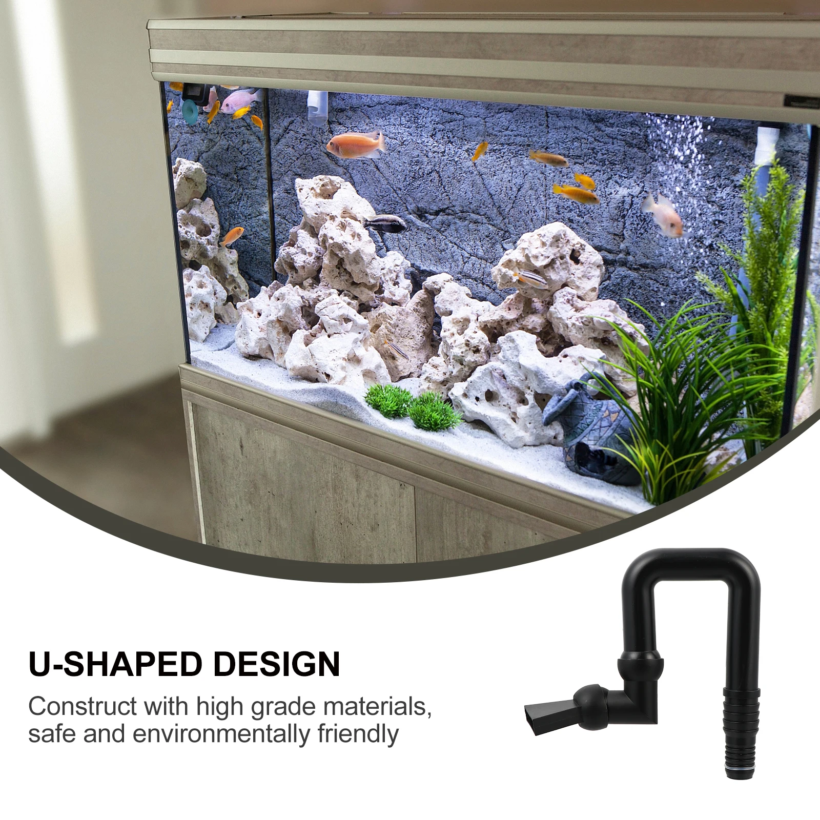 Fish Tank Duckbill Nozzle U Shape Aquarium Water Outlet Pump Return Plumbing Fitting 360 Degree Adjustable Compact
Fish Tank Duckbill Nozzle U Shape Aquarium Water Outlet Pump Return Plumbing Fitting 360 Degree Adjustable Compact