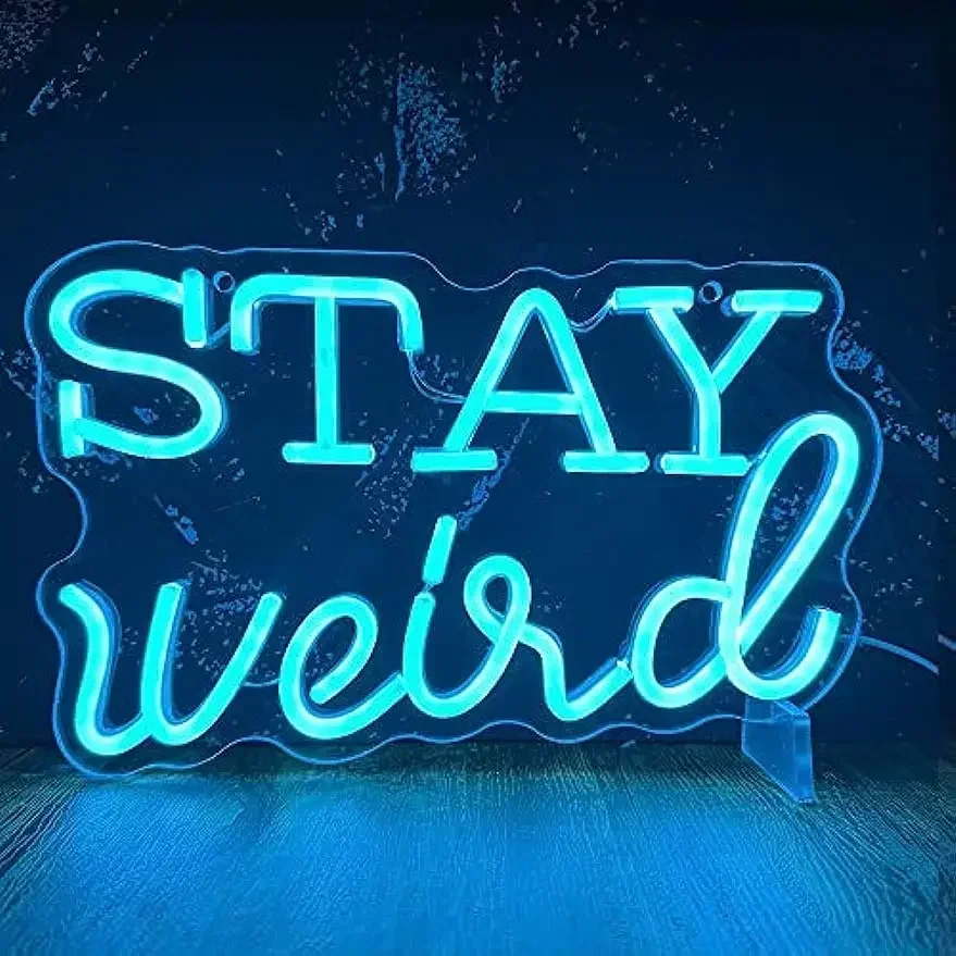 Stay Weird LED Neon Signs Neon Signs for Wall Decoration room decoration led sign , Birthday Christmas Gift
Stay Weird LED Neon Signs Neon Signs for Wall Decoration room decoration led sign , Birthday Christmas Gift