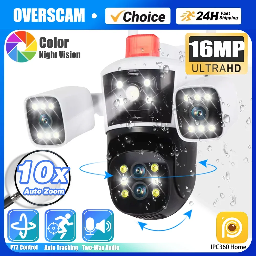 8K 16MP 10X Zoom WiFi IP Cameras Outdoor Four lens Panoramic View PTZ Auto Tracking Security Protection CCTV Video Surveillance
8K 16MP 10X Zoom WiFi IP Cameras Outdoor Four lens Panoramic View PTZ Auto Tracking Security Protection CCTV Video Surveillance