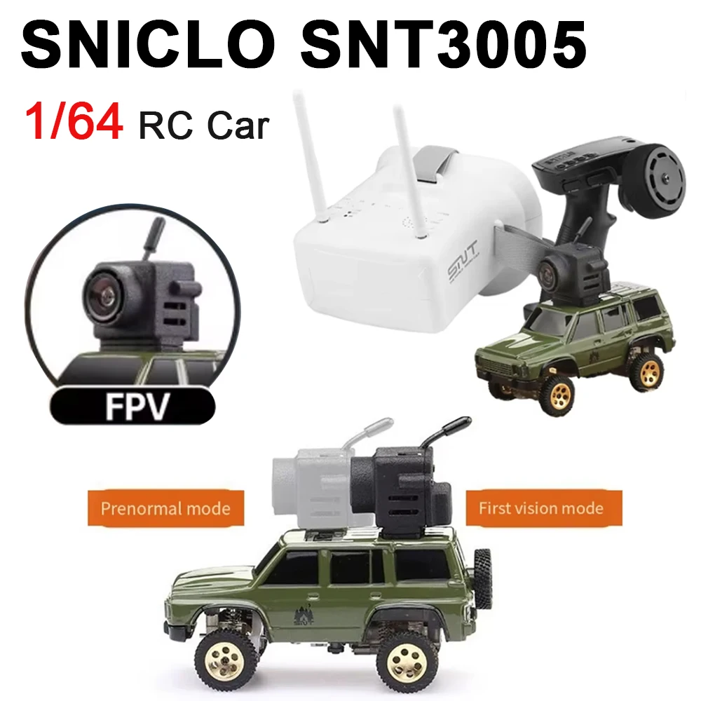 SNICLO 3005 wireless immersive FPV remote control car 1:64 RC four-wheel drive climbing car toy boy off-road vehicle with camera
SNICLO 3005 wireless immersive FPV remote control car 1:64 RC four-wheel drive climbing car toy boy off-road vehicle with camera