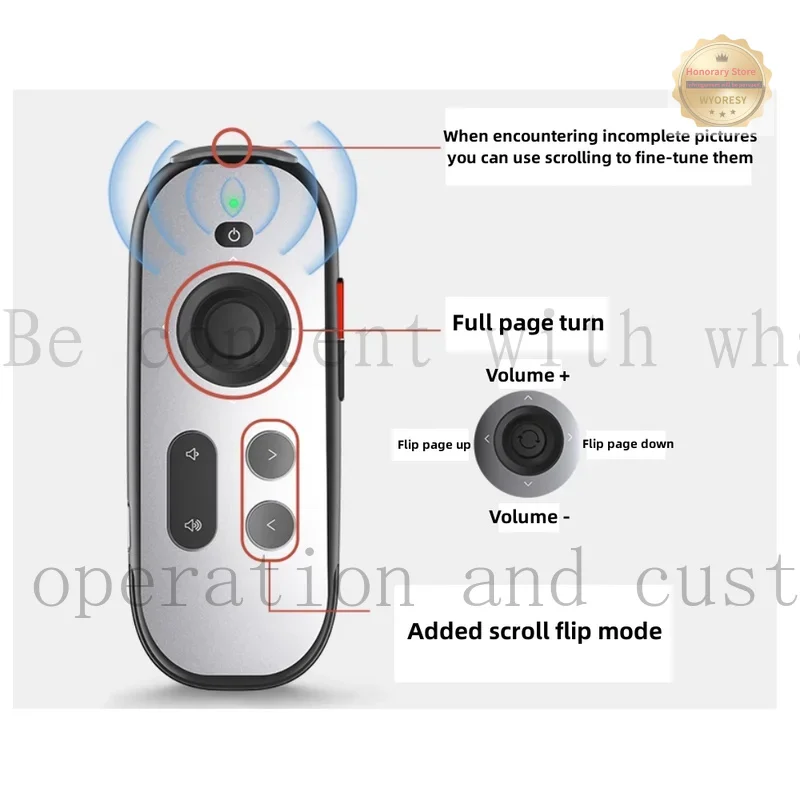 YD ZHU+original For BOOX Bluetooth Remoter For Onyx BOOX MAX Lumi2 NOTE5+ N Page Turner Lumi Note 3 X EReader Remote Control
YD ZHU+original For BOOX Bluetooth Remoter For Onyx BOOX MAX Lumi2 NOTE5+ N Page Turner Lumi Note 3 X EReader Remote Control