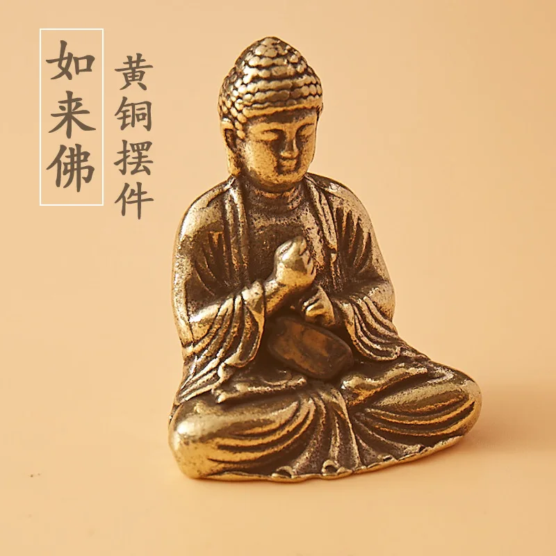 Pure Copper Mini Tathagata Small Buddha Statue Ornament Brass Portable Car Decoration Shakyamuni
Pure Copper Mini Tathagata Small Buddha Statue Ornament Brass Portable Car Decoration Shakyamuni