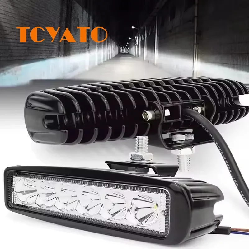 TCYATO 18w 6 LED Car Work Light Bright Spotlight Universal Offroad Automobile Truck Driving Fog Headlights DRL Driving Lamp 12V
TCYATO 18w 6 LED Car Work Light Bright Spotlight Universal Offroad Automobile Truck Driving Fog Headlights DRL Driving Lamp 12V