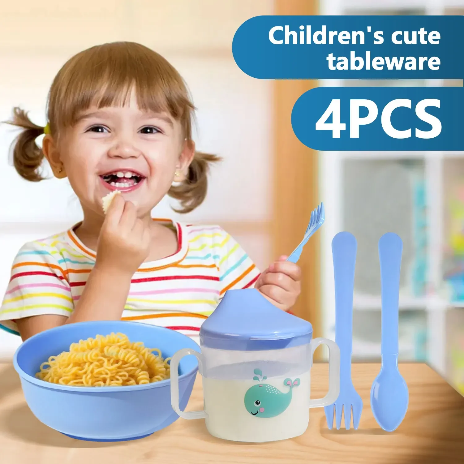 4-Piece Children's Tableware Set with Anti-Slip Base, Designed for Kindergarten and Early School Use
4-Piece Children's Tableware Set with Anti-Slip Base, Designed for Kindergarten and Early School Use
