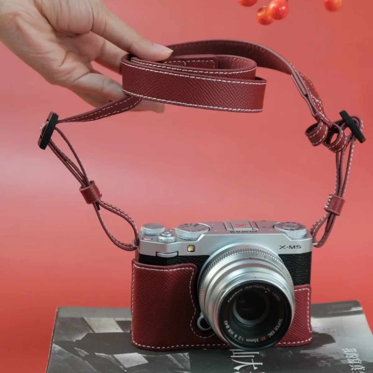 Genuine Real Leather Cowhide Camera Bag Protect Case Cover Base Shouler Belt Hand Strap for Fujifilm XM5 Fuji X-M5 
Genuine Real Leather Cowhide Camera Bag Protect Case Cover Base Shouler Belt Hand Strap for Fujifilm XM5 Fuji X-M5