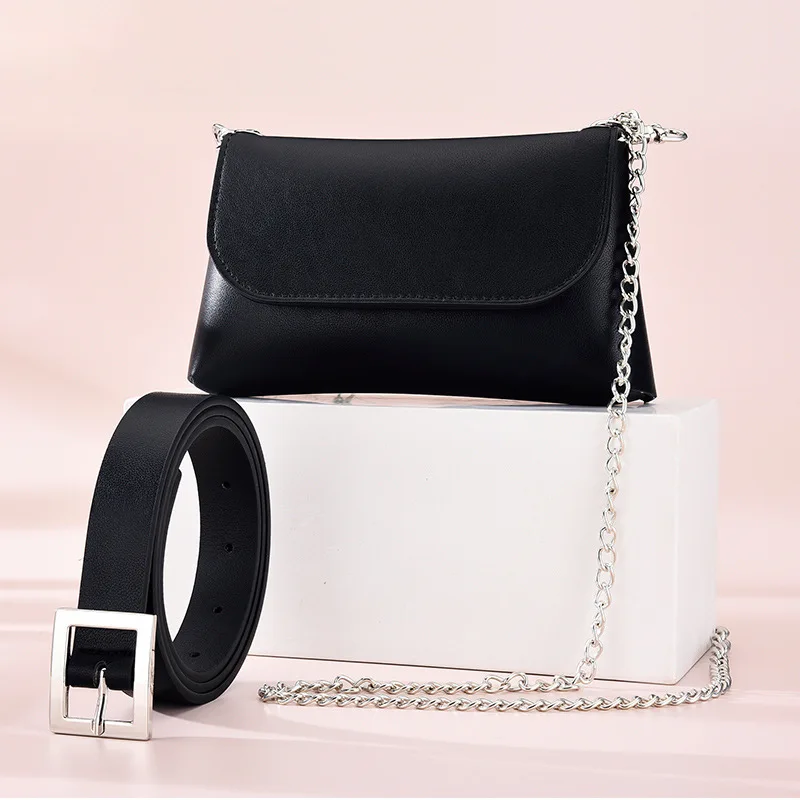 Ladies Fashion Belt Bag Belt Chain Belt Bag Mobile Phone Key Pouch Skirt Decoration Belt Bag PU Thin Designer Belt New 2021
Ladies Fashion Belt Bag Belt Chain Belt Bag Mobile Phone Key Pouch Skirt Decoration Belt Bag PU Thin Designer Belt New 2021