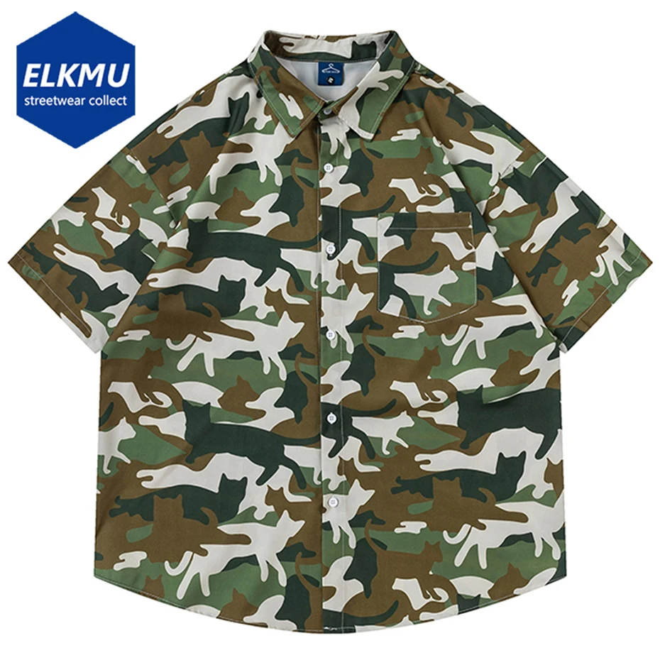 Camouflage Cats Shirts Men's Summer Casual Loose Shirts Button Up Blouse Tops Harajuku Oversized Shirts for Male
Camouflage Cats Shirts Men's Summer Casual Loose Shirts Button Up Blouse Tops Harajuku Oversized Shirts for Male