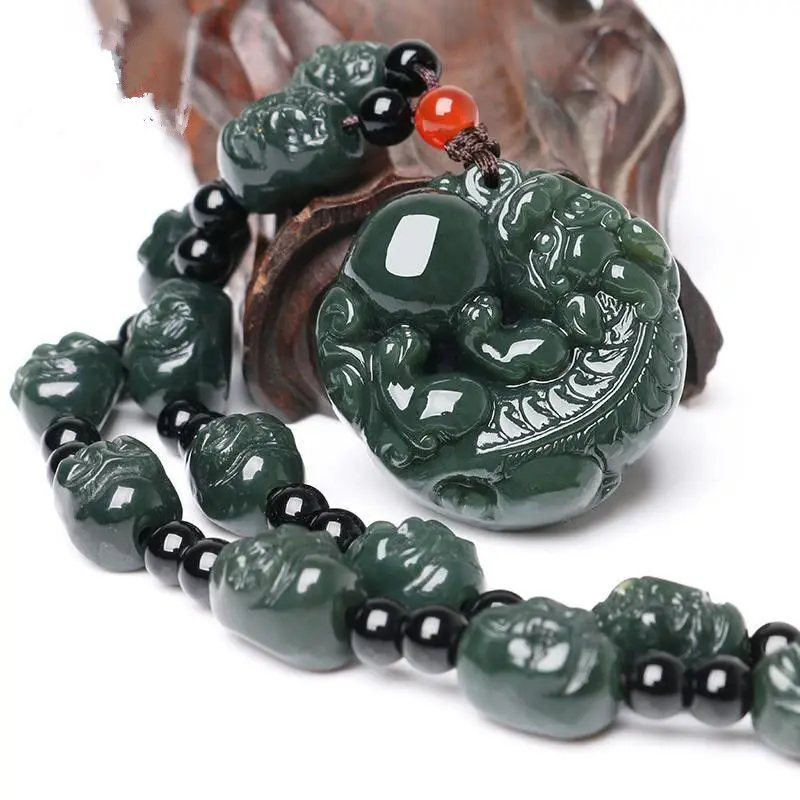 Natural Jade Nelace Jadeite Fine Hand-Carved Nelace Women Pendants Charm Jewelry Nelace Fashion Men Accessories
Natural Jade Nelace Jadeite Fine Hand-Carved Nelace Women Pendants Charm Jewelry Nelace Fashion Men Accessories