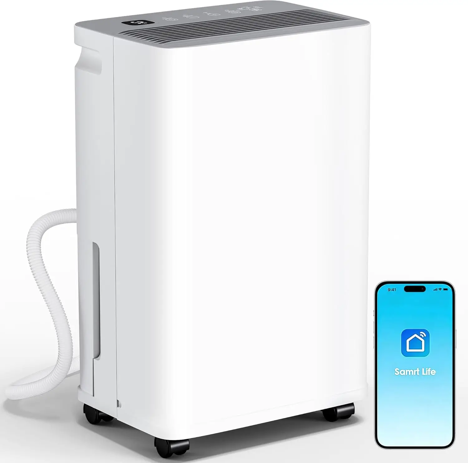 2500 Sq.Ft Dehumidifier for Basement with Drain Hose, 35 Pint Large Best Compressor Dehumidifiers for Home or Garage, Smart Humi
2500 Sq.Ft Dehumidifier for Basement with Drain Hose, 35 Pint Large Best Compressor Dehumidifiers for Home or Garage, Smart Humi