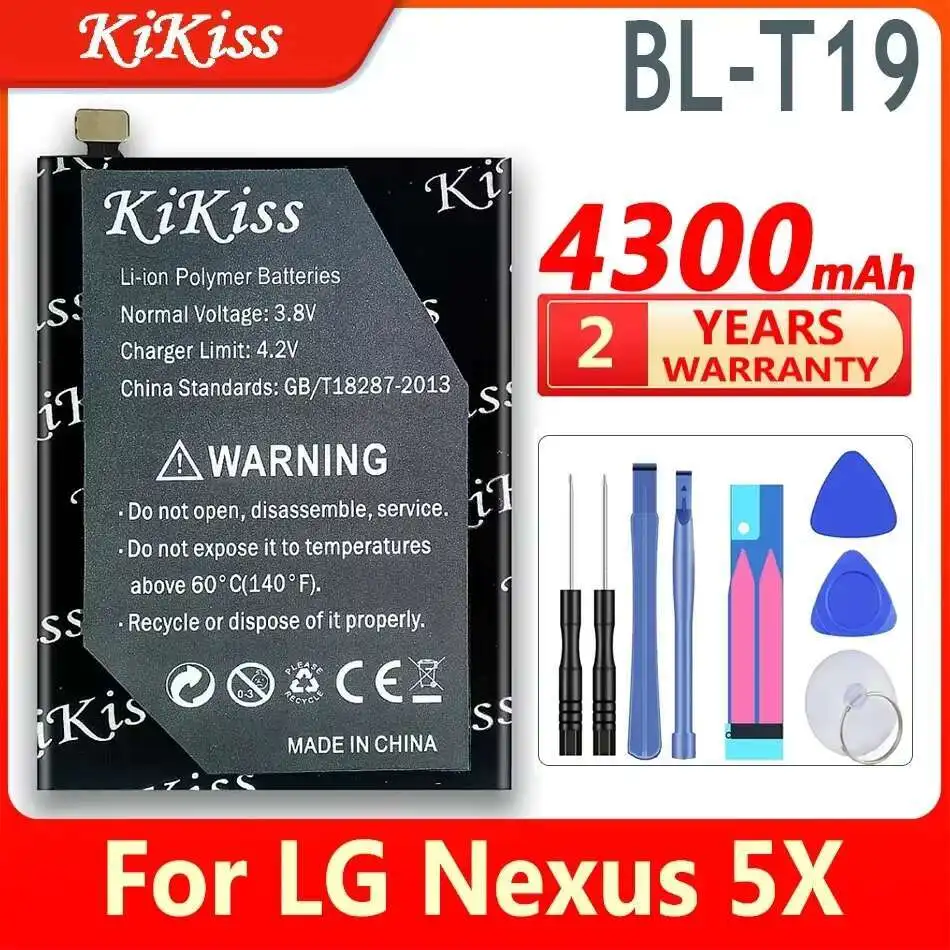 Литий-ионный аккумулятор BL-T19 для LG BL-T19 Nexus 5X H790 H791 H798 Аккумулятор BL T19
Литий-ионный аккумулятор BL-T19 для LG BL-T19 Nexus 5X H790 H791 H798 Аккумулятор BL T19