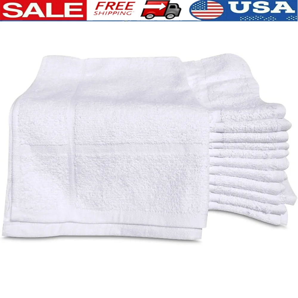 12 упаковок белого хлопкового коврика для ванной, полотенца, моющиеся, экономичные, прочные, быстросохнущие, удобные, нерезиновая подложка, качество отеля 
12 упаковок белого хлопкового коврика для ванной, полотенца, моющиеся, экономичные, прочные, быстросохнущие, удобные, нерезиновая подложка, качество отеля