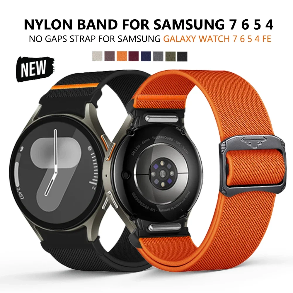 Nylon No Gaps Band for Samsung Galaxy Watch 7 44mm 40mm 6 4 5 pro 45mm Classic 42 46mm 43mm 47mm Quick Fit Curved End Loop Strap
Nylon No Gaps Band for Samsung Galaxy Watch 7 44mm 40mm 6 4 5 pro 45mm Classic 42 46mm 43mm 47mm Quick Fit Curved End Loop Strap