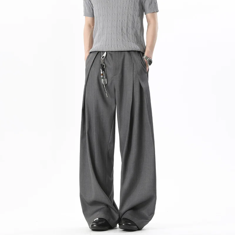 Брюки свободного кроя в дизайнерском стиле, плиссированные, прямые, минималистичные, повседневные, для женщин и мужчин, модные, удобные, однотонные, свободные, повседневные
Брюки свободного кроя в дизайнерском стиле, плиссированные, прямые, минималистичные, повседневные, для женщин и мужчин, модные, удобные, однотонные, свободные, повседневные