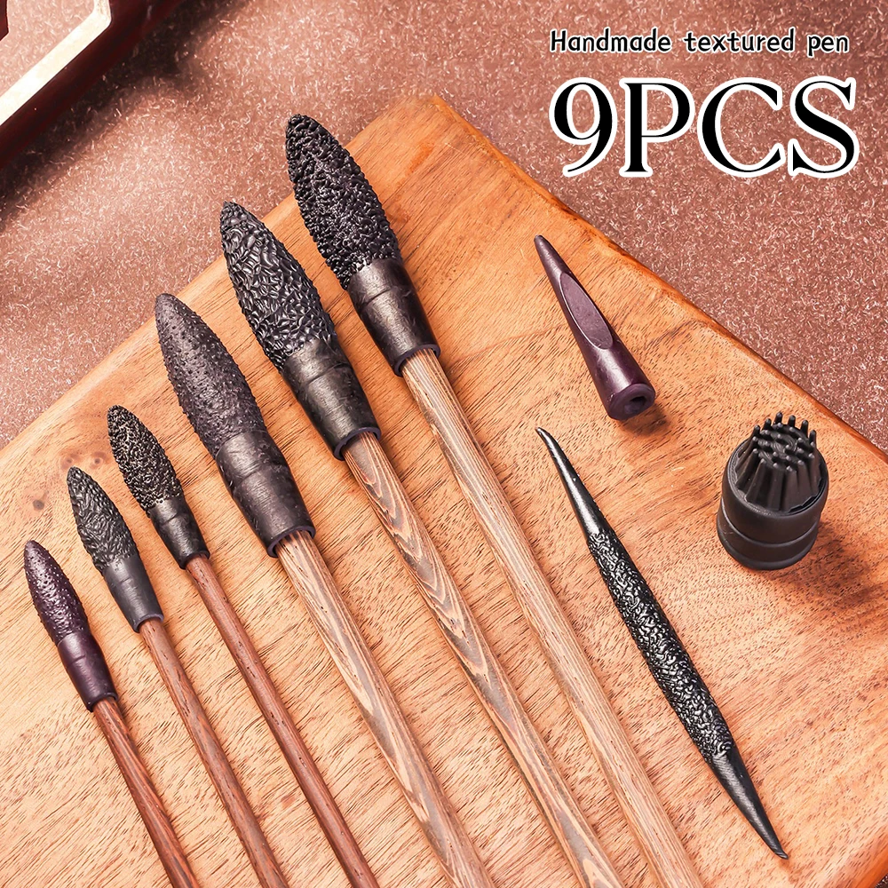 9pcs Pottery Texture Stick Tool Rough Plush Texture Tool DIY Clay Soft Ceramic Styling Pinching Styling Pen Set with Storage Box
9pcs Pottery Texture Stick Tool Rough Plush Texture Tool DIY Clay Soft Ceramic Styling Pinching Styling Pen Set with Storage Box