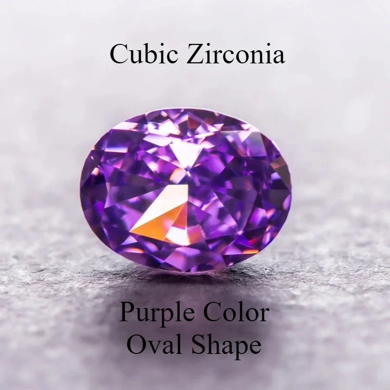 Cubic Zirconia Oval Shape Purple Color 4k Crushed Ice Cut 5A Grade Charm Beads for Jewelry Making Necklace Ring Main Materials
Cubic Zirconia Oval Shape Purple Color 4k Crushed Ice Cut 5A Grade Charm Beads for Jewelry Making Necklace Ring Main Materials