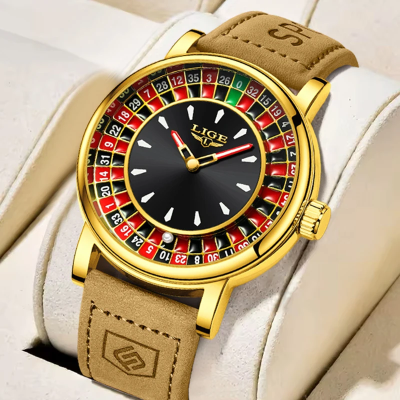 LIGE Brown Leather Watch For Men Fashion Scrolling Pointer Magnetic Force Watch Man Waterproof Luminous Men's Quartz Wristwatch
LIGE Brown Leather Watch For Men Fashion Scrolling Pointer Magnetic Force Watch Man Waterproof Luminous Men's Quartz Wristwatch