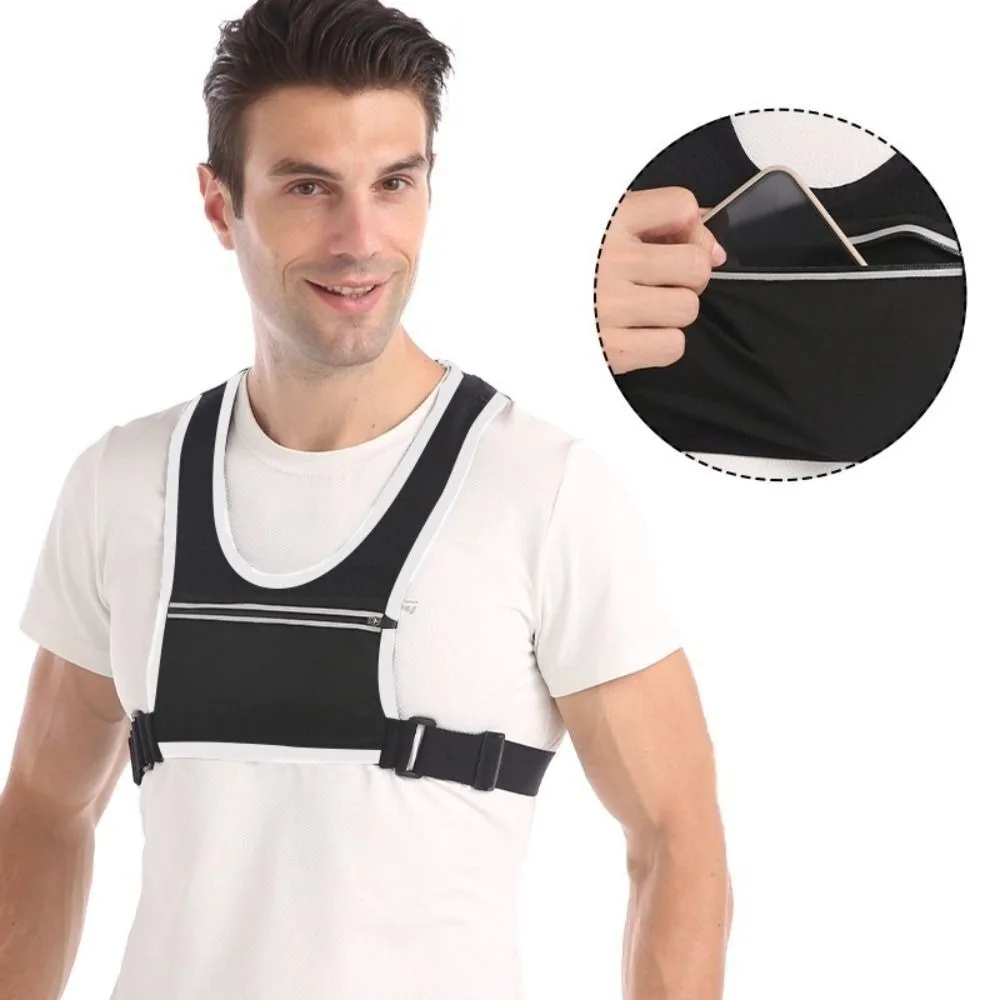 Reflective Running Vest Lightweight with Adjustable Strap Reflective Backpack Universal Breathable Phone Holder Bag
Reflective Running Vest Lightweight with Adjustable Strap Reflective Backpack Universal Breathable Phone Holder Bag