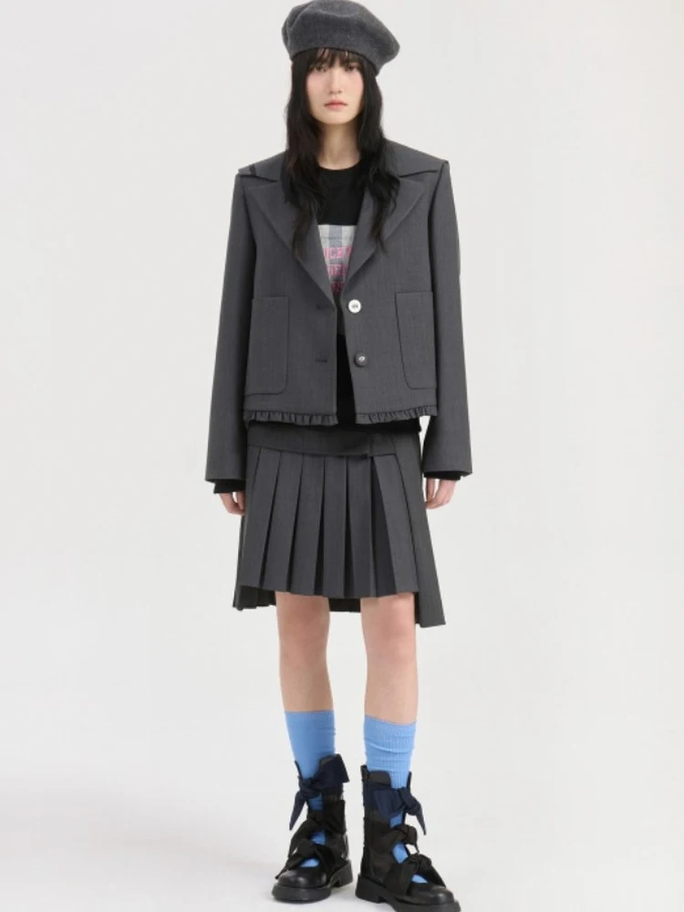 High Waist Pleated Skirt Korean Style Commuter College Wind Striped False Two-Piece Half Body Skirt Women's Casual Cotton
High Waist Pleated Skirt Korean Style Commuter College Wind Striped False Two-Piece Half Body Skirt Women's Casual Cotton
