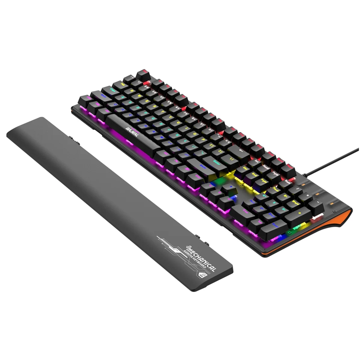 ATP-Mechanical Keyboard with Hand Rest USB Wired Keyboard RGB Green Axis Keyboard Ergonomic Design for PC Gamer
ATP-Mechanical Keyboard with Hand Rest USB Wired Keyboard RGB Green Axis Keyboard Ergonomic Design for PC Gamer
