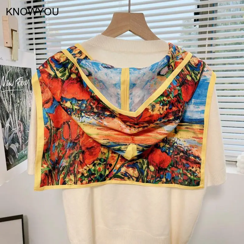 Hooded Floral Pattern Shawl Summer New Sun Protection Scarf Women Cap Ice Silk Shoulder Wraps Multi Functional Sunscreen Shawl
Hooded Floral Pattern Shawl Summer New Sun Protection Scarf Women Cap Ice Silk Shoulder Wraps Multi Functional Sunscreen Shawl