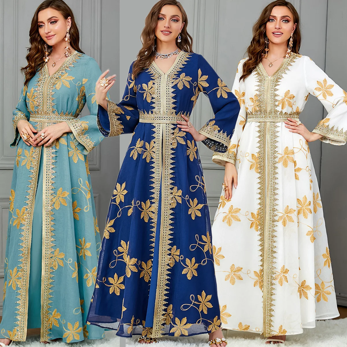 Printed Two-piece Evening Dress Women Dress Muslim Sets Morocco Caftan Elegant Muslim Abaya Dubai Satin Robe Long Sleeve Abayas
Printed Two-piece Evening Dress Women Dress Muslim Sets Morocco Caftan Elegant Muslim Abaya Dubai Satin Robe Long Sleeve Abayas