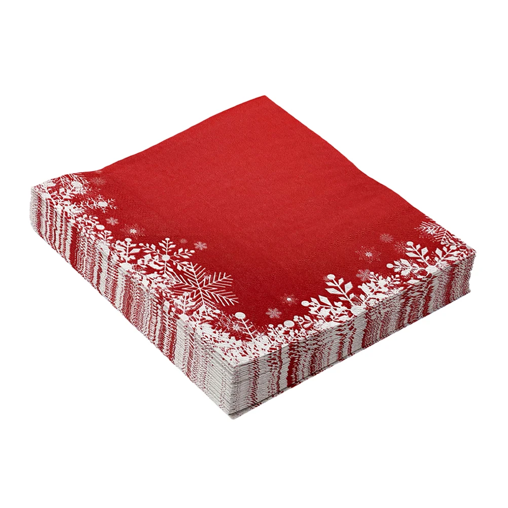 20pcs 16cm Christmas Red Snowflake Paper Napkins Christmas Decoration For Christmas Party Christmas Dinner Napkins Guest Towels
20pcs 16cm Christmas Red Snowflake Paper Napkins Christmas Decoration For Christmas Party Christmas Dinner Napkins Guest Towels