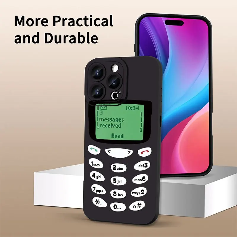 Creative retro phone pattern phone case suitable for iPhone 17 16 15 14 13 12 11Pro/Max/Plus anti drop and shockproof back cover
Creative retro phone pattern phone case suitable for iPhone 17 16 15 14 13 12 11Pro/Max/Plus anti drop and shockproof back cover