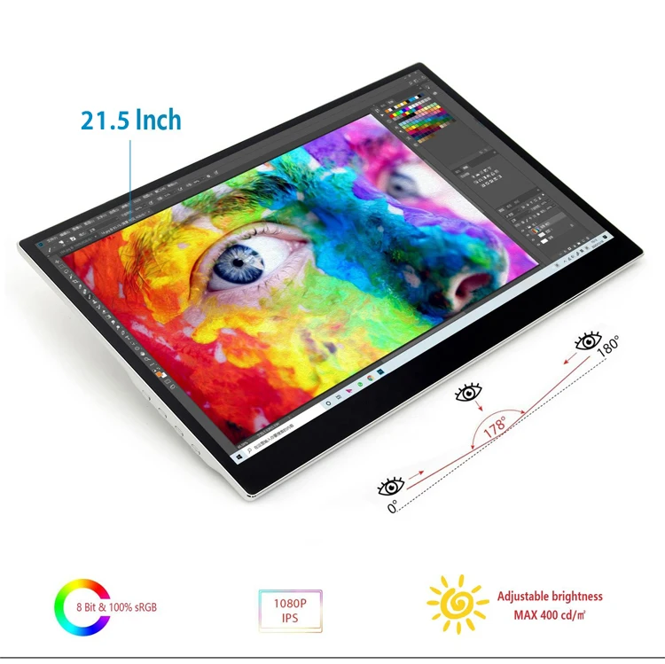 21.5-Inch Battery-Free Tilt Drawing Graphic Design Pen Display Tablet Monitor with Screen
21.5-Inch Battery-Free Tilt Drawing Graphic Design Pen Display Tablet Monitor with Screen