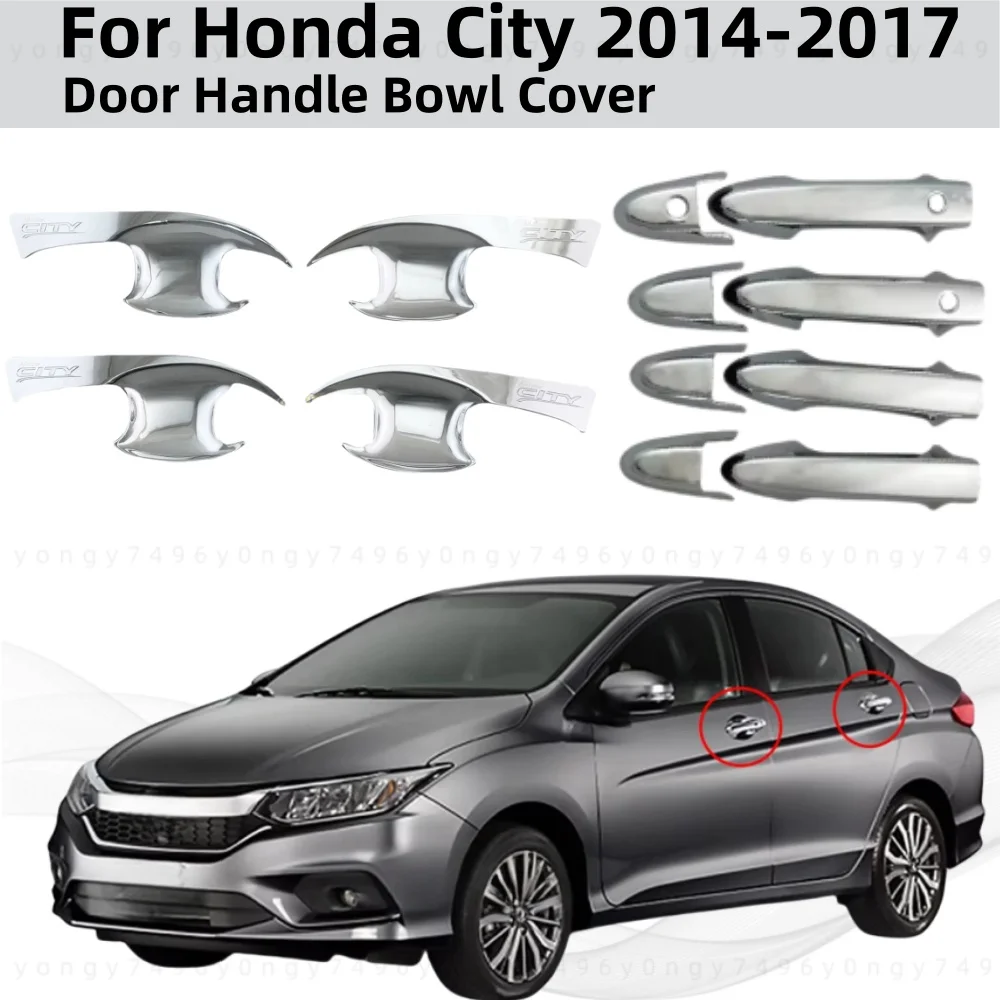 For Honda City 2014 2015 2016 2017 2018 ABS Chrome Car Modification Accessories Plated Door Handle Bowl Cover Trim Paste Style
For Honda City 2014 2015 2016 2017 2018 ABS Chrome Car Modification Accessories Plated Door Handle Bowl Cover Trim Paste Style