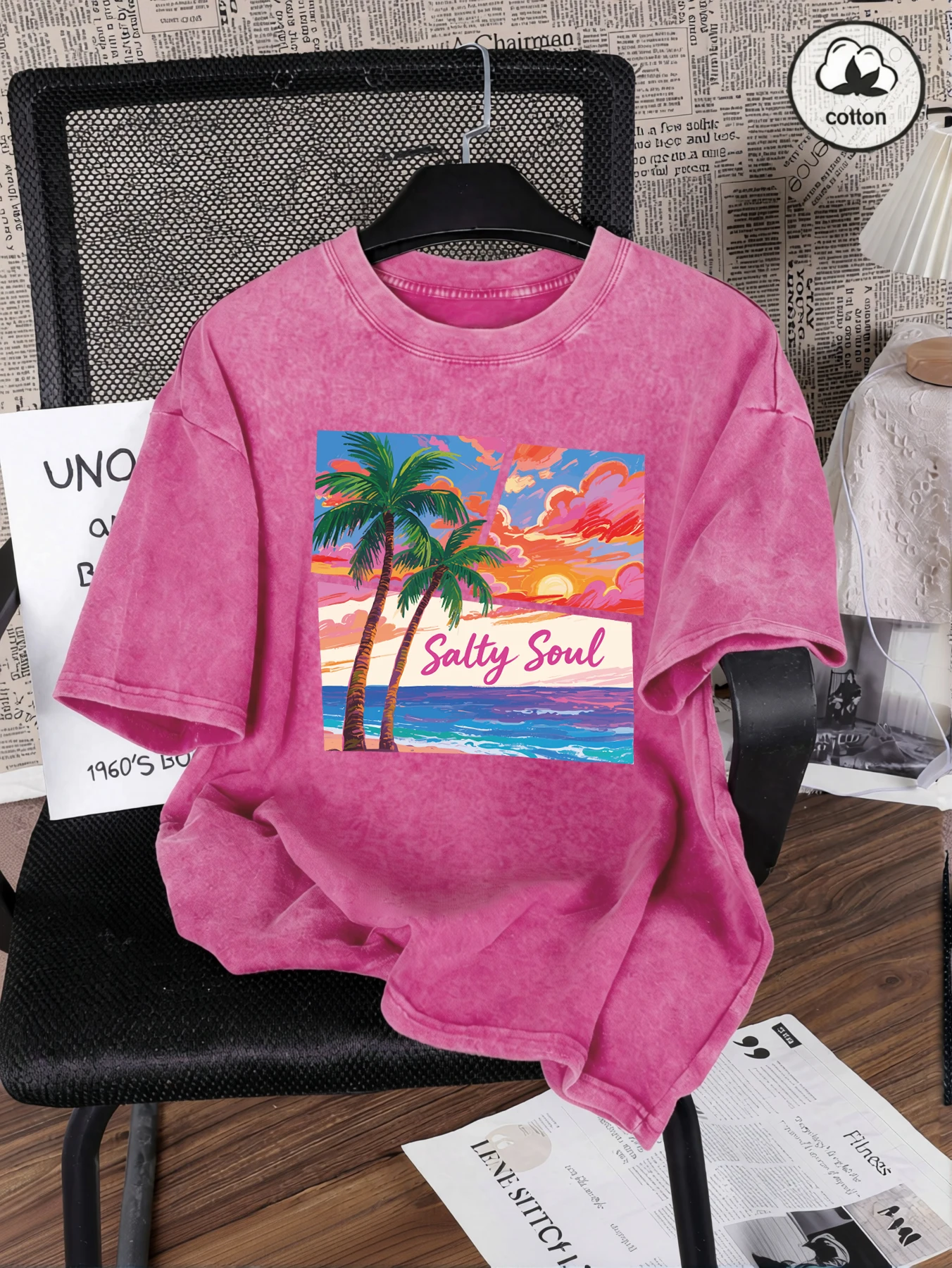 Find Yourself By The Seaside, стираная футболка с принтом, женская летняя повседневная уличная одежда, свободные футболки Y2K, хлопковые футболки с коротким рукавом
Find Yourself By The Seaside, стираная футболка с принтом, женская летняя повседневная уличная одежда, свободные футболки Y2K, хлопковые футболки с коротким рукавом