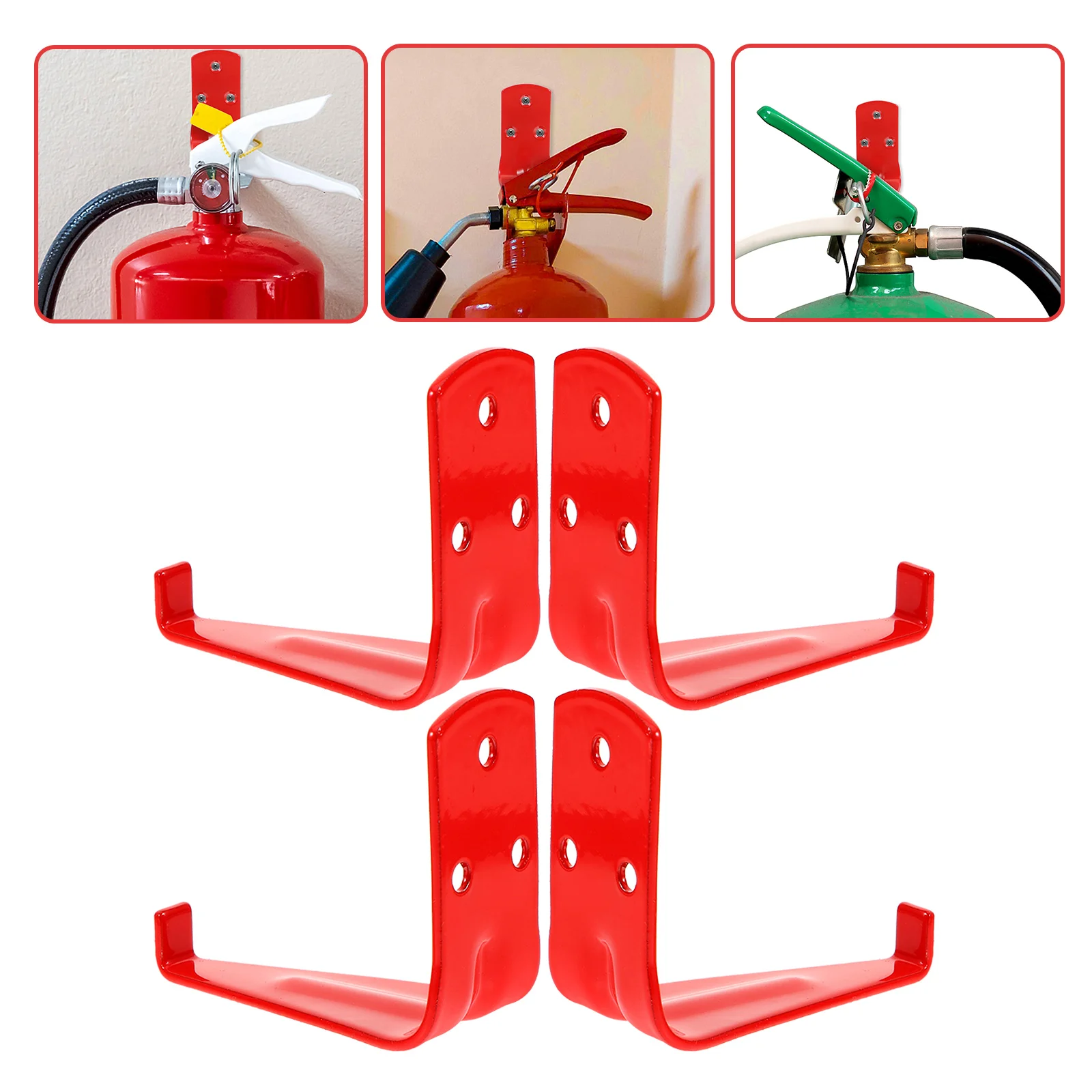 4 Pcs Extinguisher Wall Hooks Portable Home Mounting Fire Extinguisher Mount Bracket Bracket for 4kg 6kg 9kg Red Sturdy Reliable
4 Pcs Extinguisher Wall Hooks Portable Home Mounting Fire Extinguisher Mount Bracket Bracket for 4kg 6kg 9kg Red Sturdy Reliable