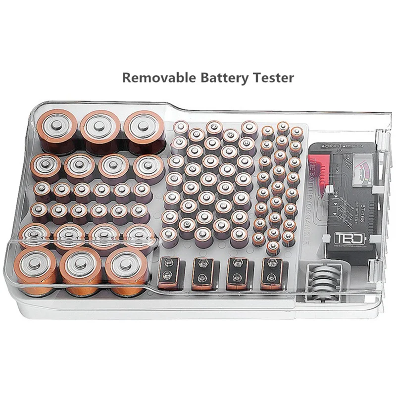 Battery Capacity Test Instrument Battery Strength Indication Organizer Multifunctional Battery Organizer,Black Easy To Use-ABIU
Battery Capacity Test Instrument Battery Strength Indication Organizer Multifunctional Battery Organizer,Black Easy To Use-ABIU