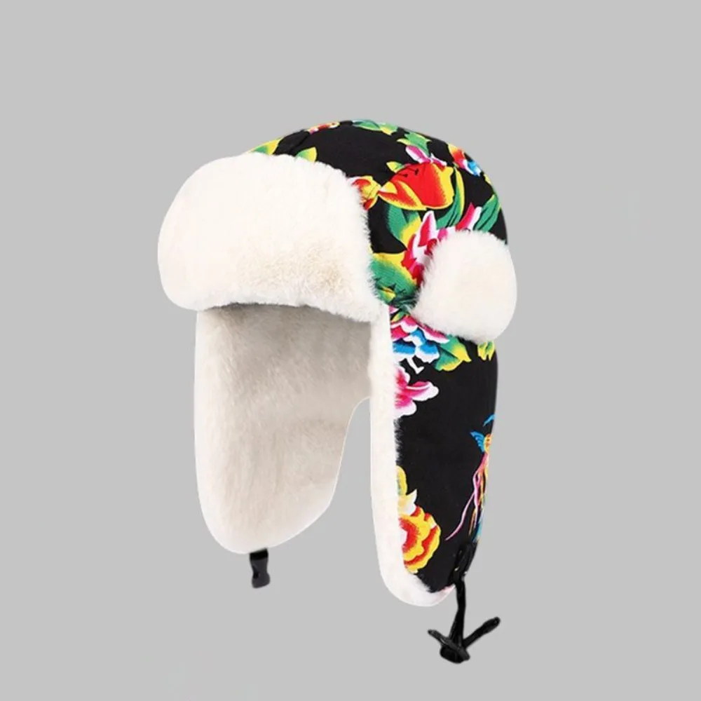 Fashion Winter Warm Ear Protection Hat Flower Cloth Thickened Lei Feng Hat Retro Ethnic Style Hood Cap For Women
Fashion Winter Warm Ear Protection Hat Flower Cloth Thickened Lei Feng Hat Retro Ethnic Style Hood Cap For Women