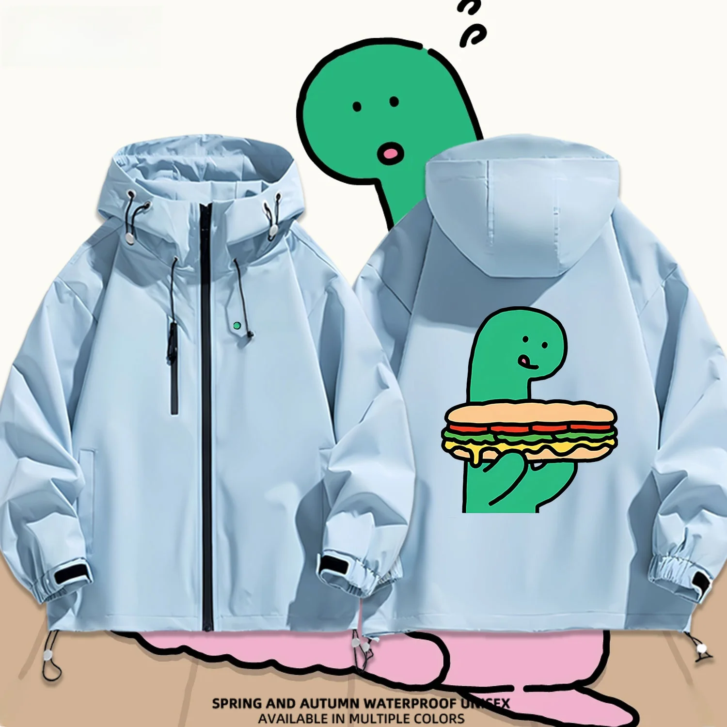 Куртка с капюшоном и принтом динозавров из «Мира Юрского периода», повседневная свободная куртка из полиэстера для подростков, водонепроницаемая верхняя одежда для подростков
Куртка с капюшоном и принтом динозавров из «Мира Юрского периода», повседневная свободная куртка из полиэстера для подростков, водонепроницаемая верхняя одежда для подростков