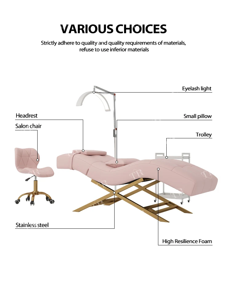 Modern Stainless Steel Eyelash Hydraulic Beauty Bed Lounger Recliner Chair Salon Use Full Lash Aesthetic Table Bed Set
Modern Stainless Steel Eyelash Hydraulic Beauty Bed Lounger Recliner Chair Salon Use Full Lash Aesthetic Table Bed Set