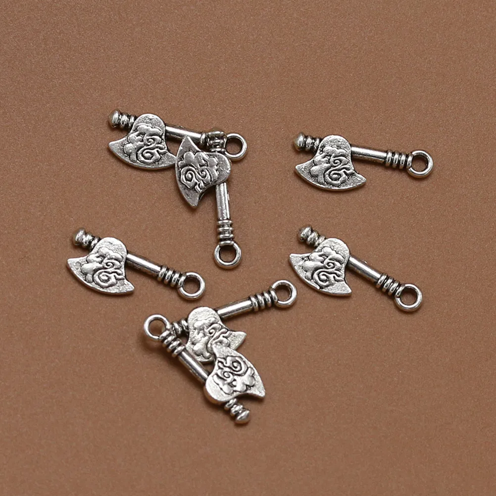 20Pcs Unique Axe Design Pendants in Alloy Fine Workmanship for DIY Jewelry Making Necklace Bracelet Keyring Decor Jewelry Making
20Pcs Unique Axe Design Pendants in Alloy Fine Workmanship for DIY Jewelry Making Necklace Bracelet Keyring Decor Jewelry Making