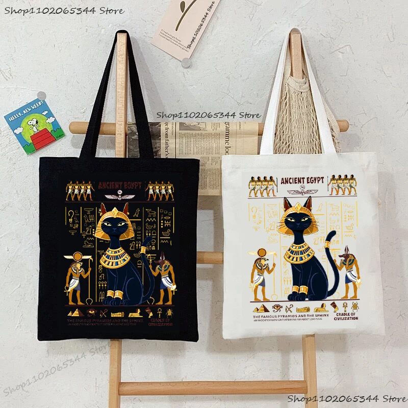 Ancient Egypt Style Cat Women's Handbags Fashion Egyptian Mythology Shoulder Bag Casual Animal Tote Bags For History Lover Gift
Ancient Egypt Style Cat Women's Handbags Fashion Egyptian Mythology Shoulder Bag Casual Animal Tote Bags For History Lover Gift