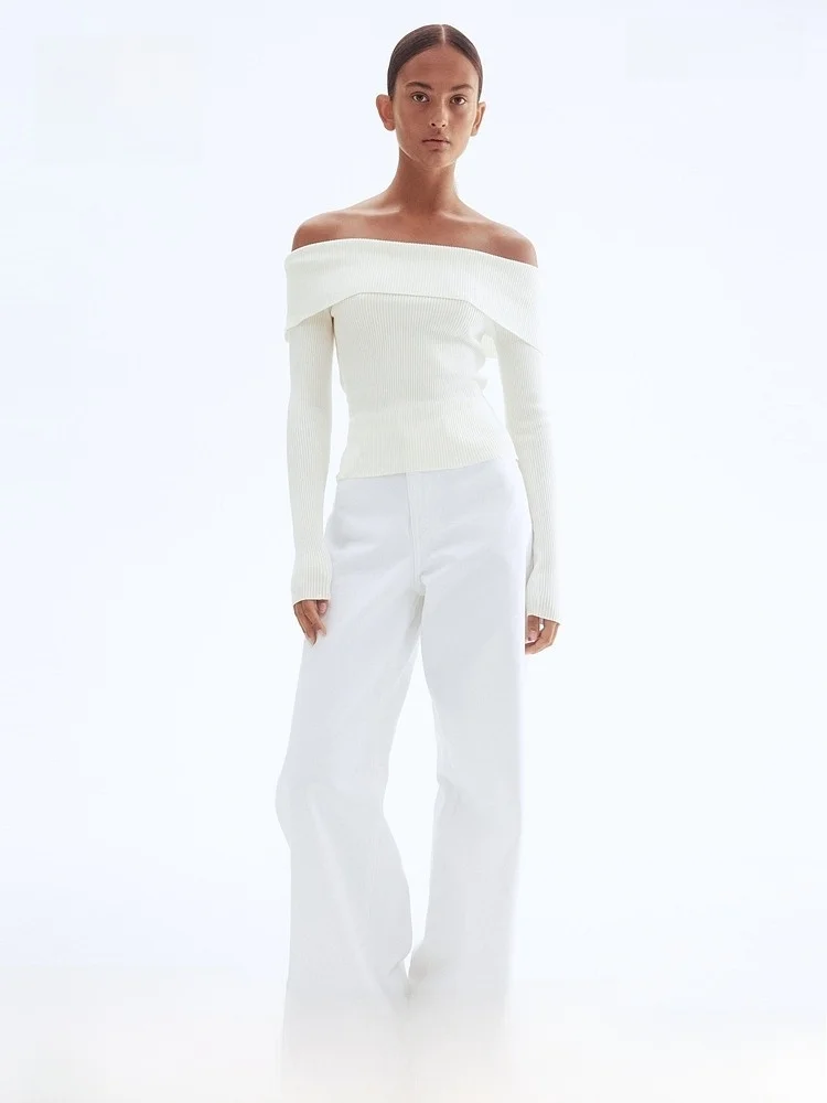 Женский вязаный свитер Ele Slim Fit с открытыми плечами, повседневный, с длинными рукавами, стандартной длины, модный базовый топ
Женский вязаный свитер Ele Slim Fit с открытыми плечами, повседневный, с длинными рукавами, стандартной длины, модный базовый топ