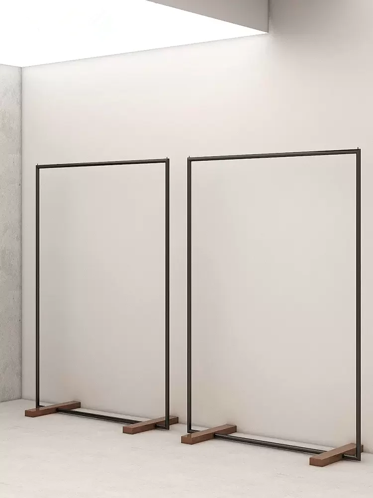 Custom. Clothing Store New Display Stand Solid Wood Floor-Standing Zhongdao Clothes Rack Black High-End Simple Unisex Wear Displ
Custom. Clothing Store New Display Stand Solid Wood Floor-Standing Zhongdao Clothes Rack Black High-End Simple Unisex Wear Displ