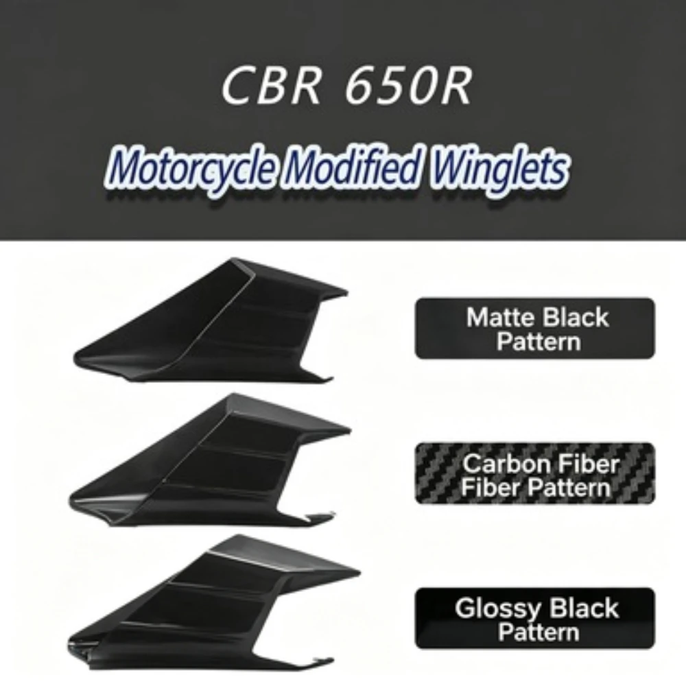 CBR650R Fairing Winglets For Honda CBR 650R 2019-2024 CBR650 R CBR 650 Motorcycle Wing Protector Wind Fin Trim Cover Accessories
CBR650R Fairing Winglets For Honda CBR 650R 2019-2024 CBR650 R CBR 650 Motorcycle Wing Protector Wind Fin Trim Cover Accessories
