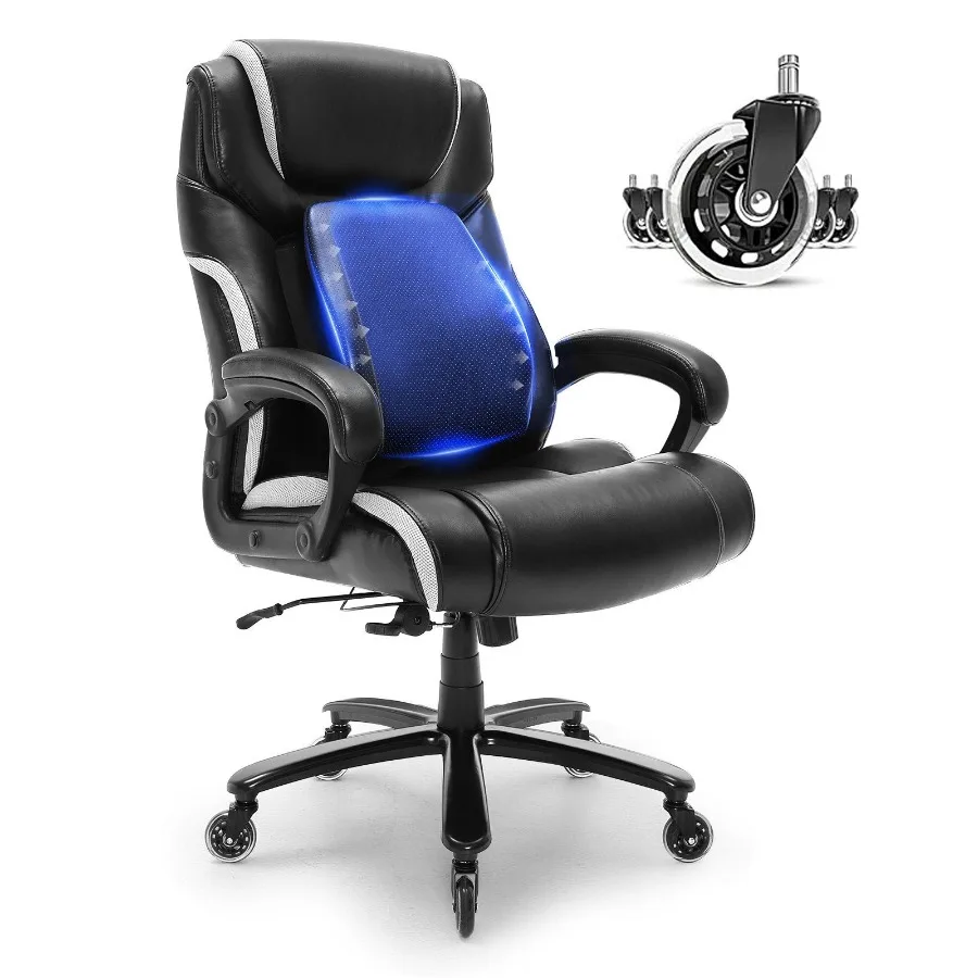 Heavy Duty Executive Office Chair with Cuttingedge Adjustable Lumbar Support for Long Hours Big and Tall 400lbs Office Chair W
Heavy Duty Executive Office Chair with Cuttingedge Adjustable Lumbar Support for Long Hours Big and Tall 400lbs Office Chair W