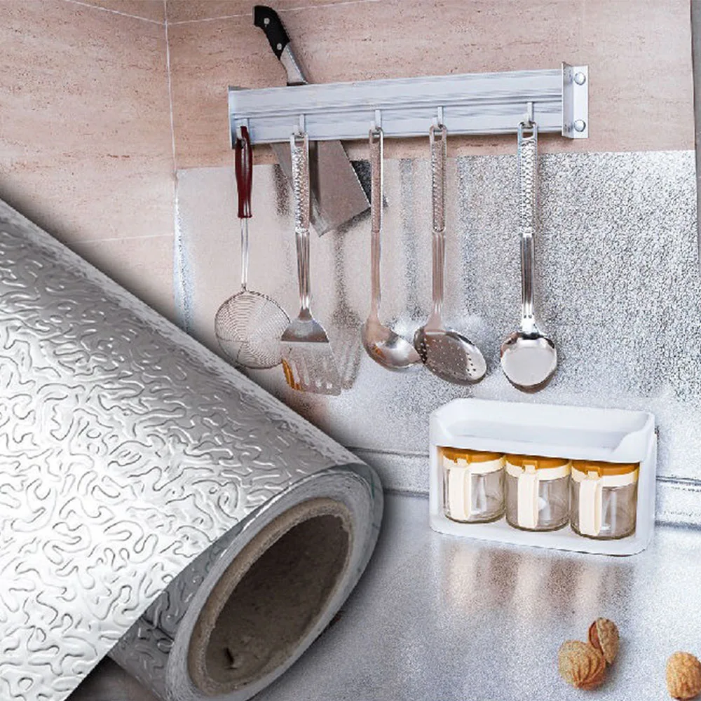 Серебряные самоклеящиеся высокотемпературные обои, водонепроницаемые маслостойкие кухонные наклейки для столешниц и шкафов
Серебряные самоклеящиеся высокотемпературные обои, водонепроницаемые маслостойкие кухонные наклейки для столешниц и шкафов