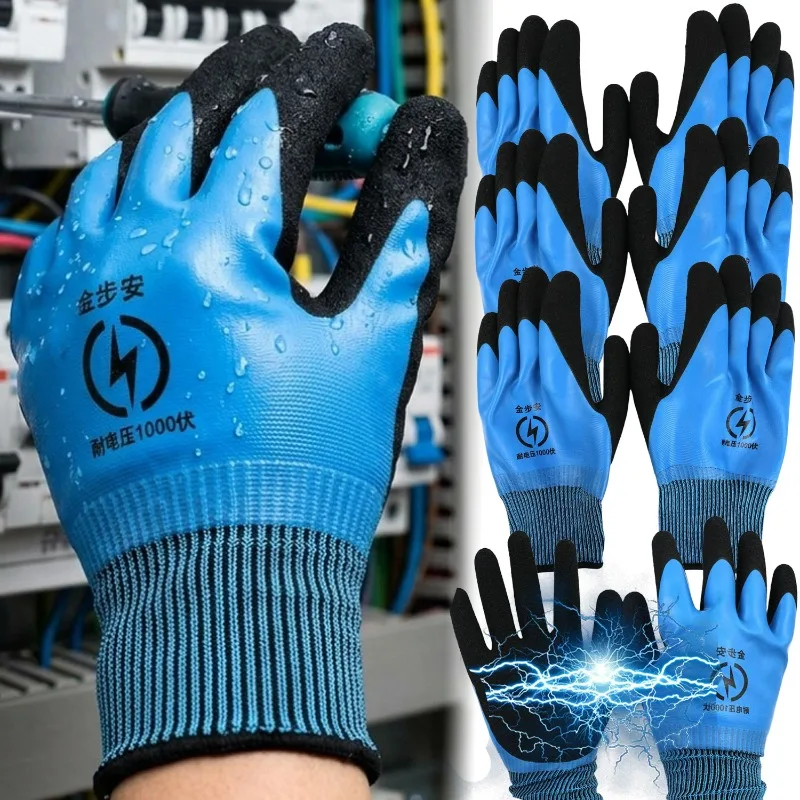 Electrical Insulated Gloves 1000V 400V Waterproof Safety Work Glove Non Slip Rubber Coated Electrician Protection Gloves Outdoor
Electrical Insulated Gloves 1000V 400V Waterproof Safety Work Glove Non Slip Rubber Coated Electrician Protection Gloves Outdoor